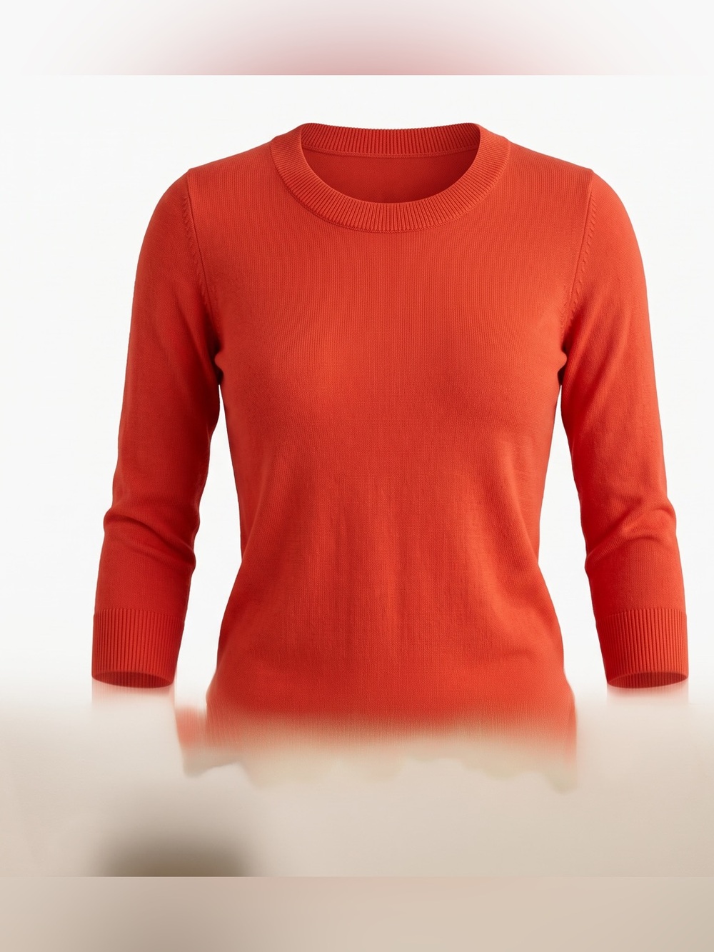 J.CREW 100% Merino Wool Tippi Fine Knit Crewneck Sweater Red | XXS